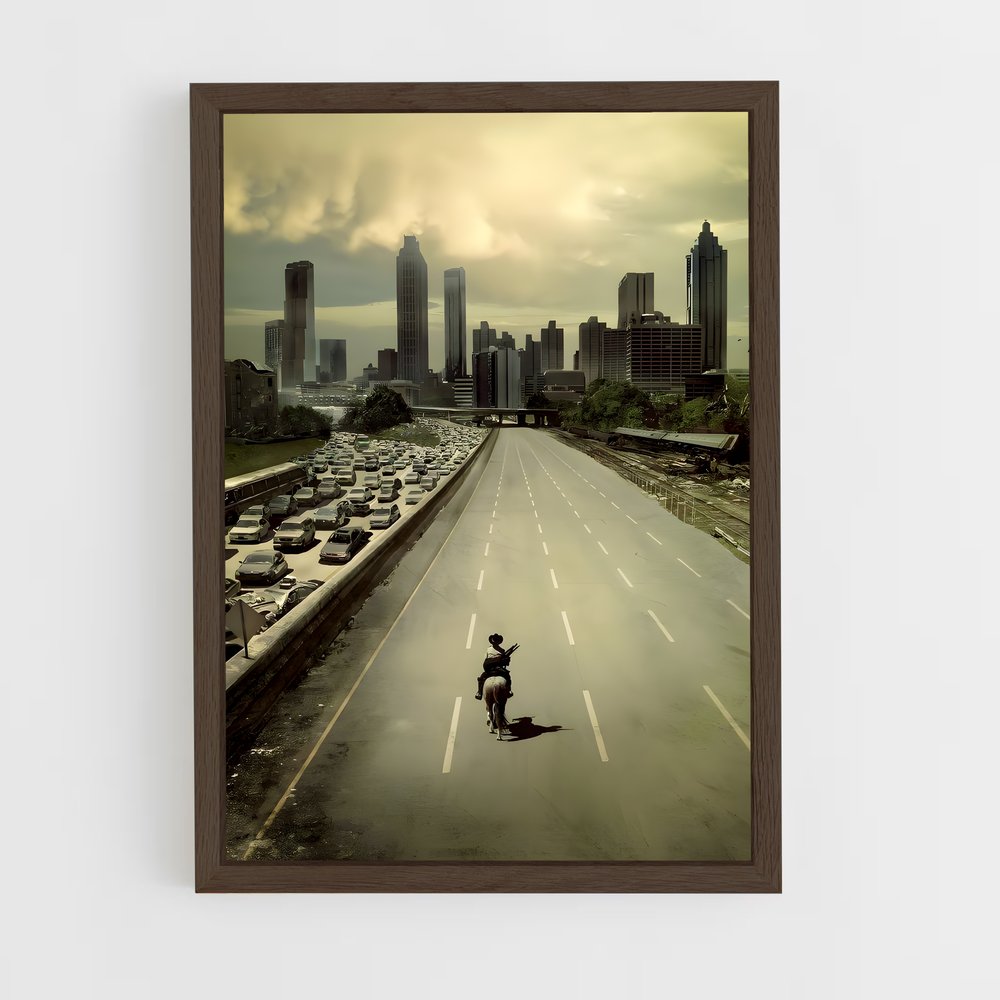 walking-dead-6 cadre Bois foncé