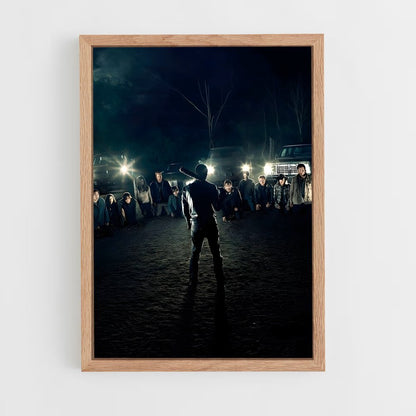 walking-dead-8 cadre Bois clair