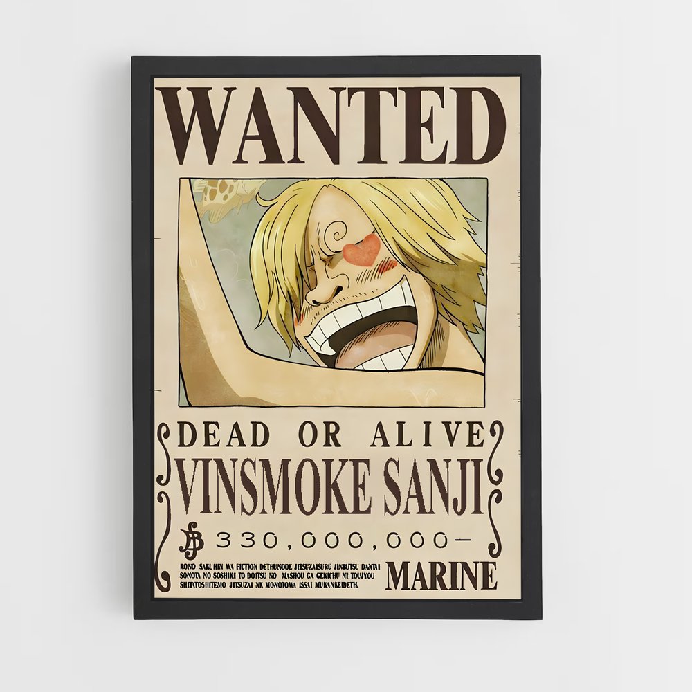 wanted-one-piece-1 cadre Noir