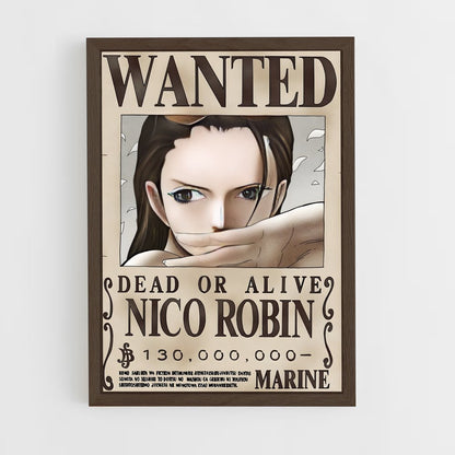 wanted-one-piece-10 cadre Bois foncé
