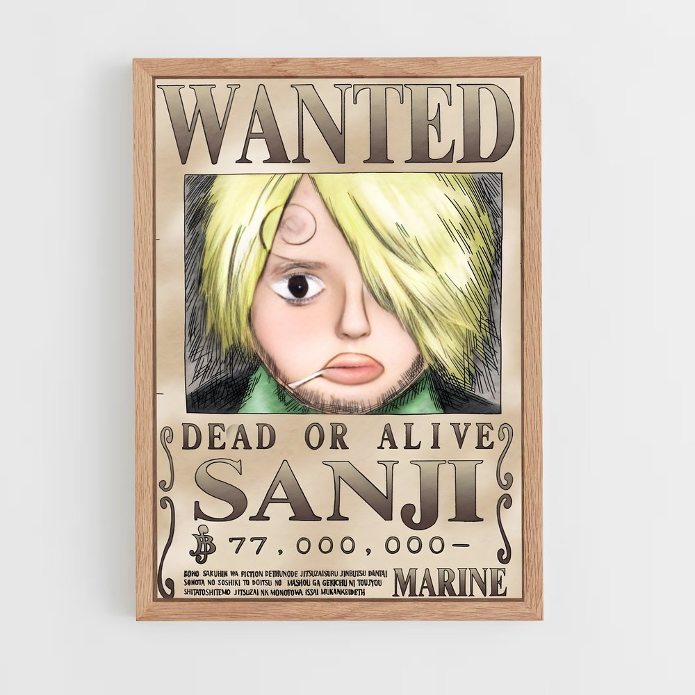 wanted-one-piece-5 cadre Bois clair