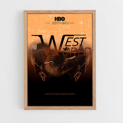 westworld-5 cadre Bois clair