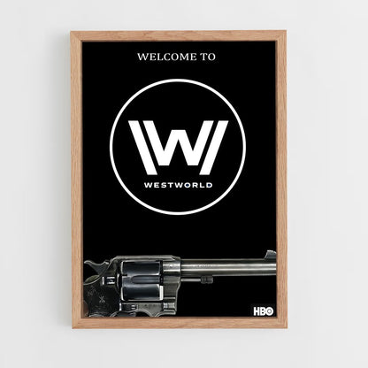 westworld-7 cadre Bois clair
