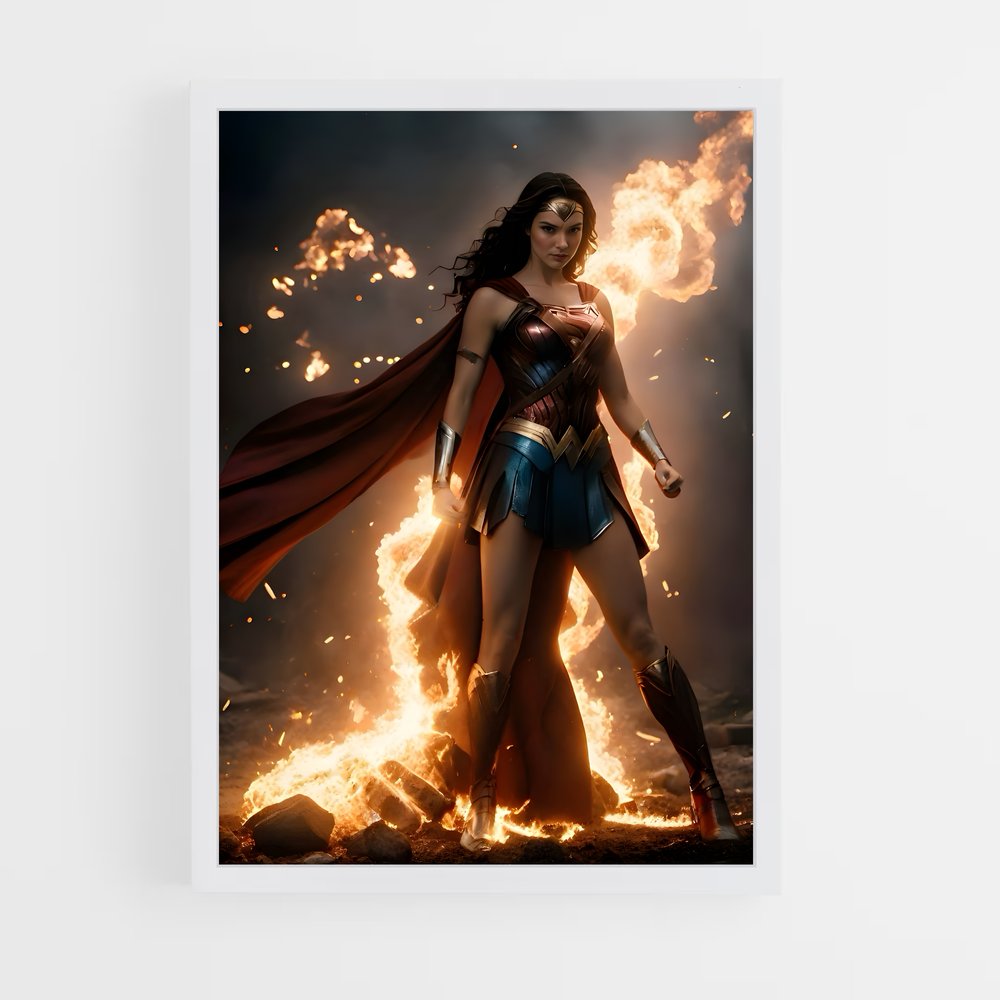 wonder-woman-10 cadre Blanc