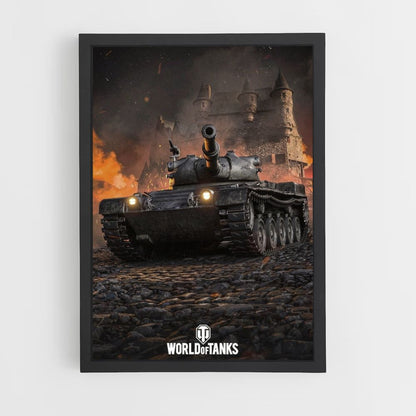 Fuego del tanque Póster