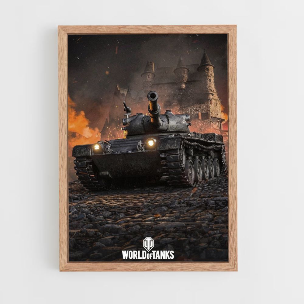 Fuego del tanque Póster