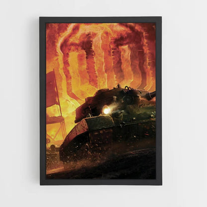 Póster World of Tanks Fuego