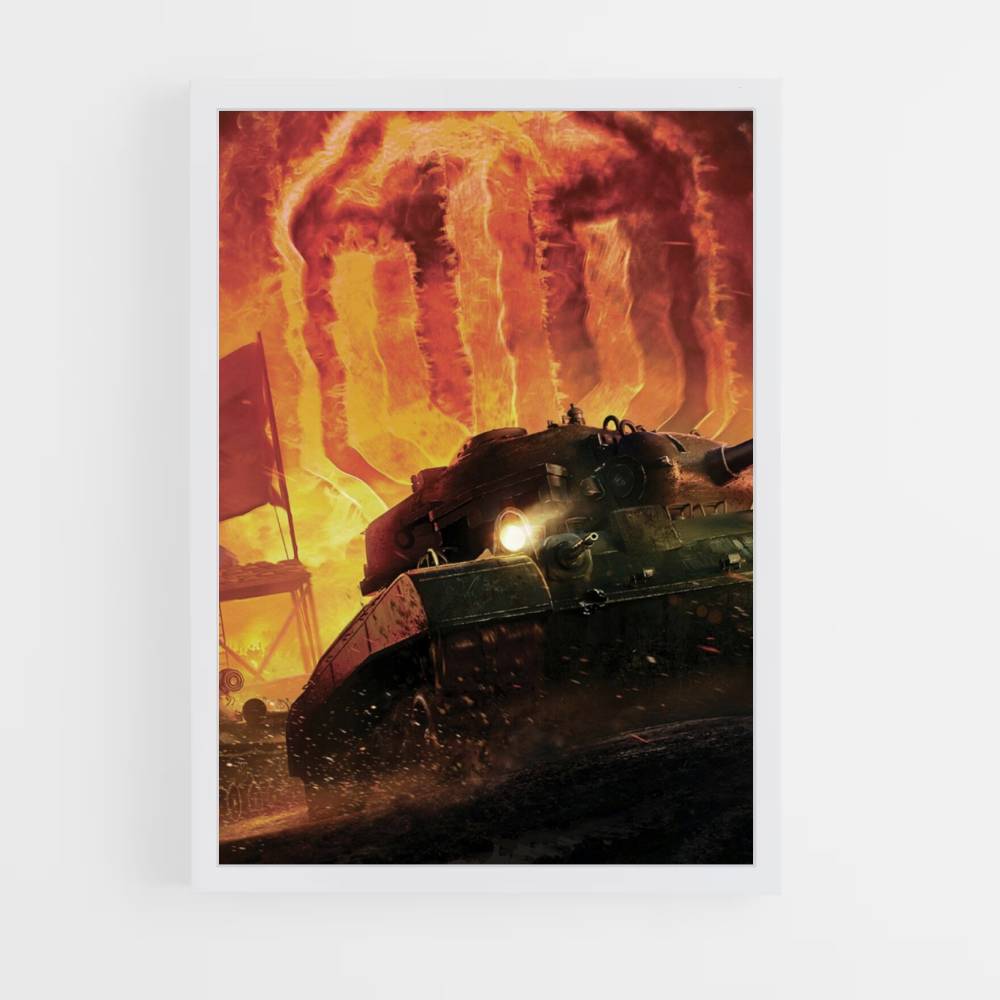 Póster World of Tanks Fuego