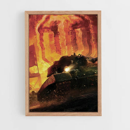 Póster World of Tanks Fuego