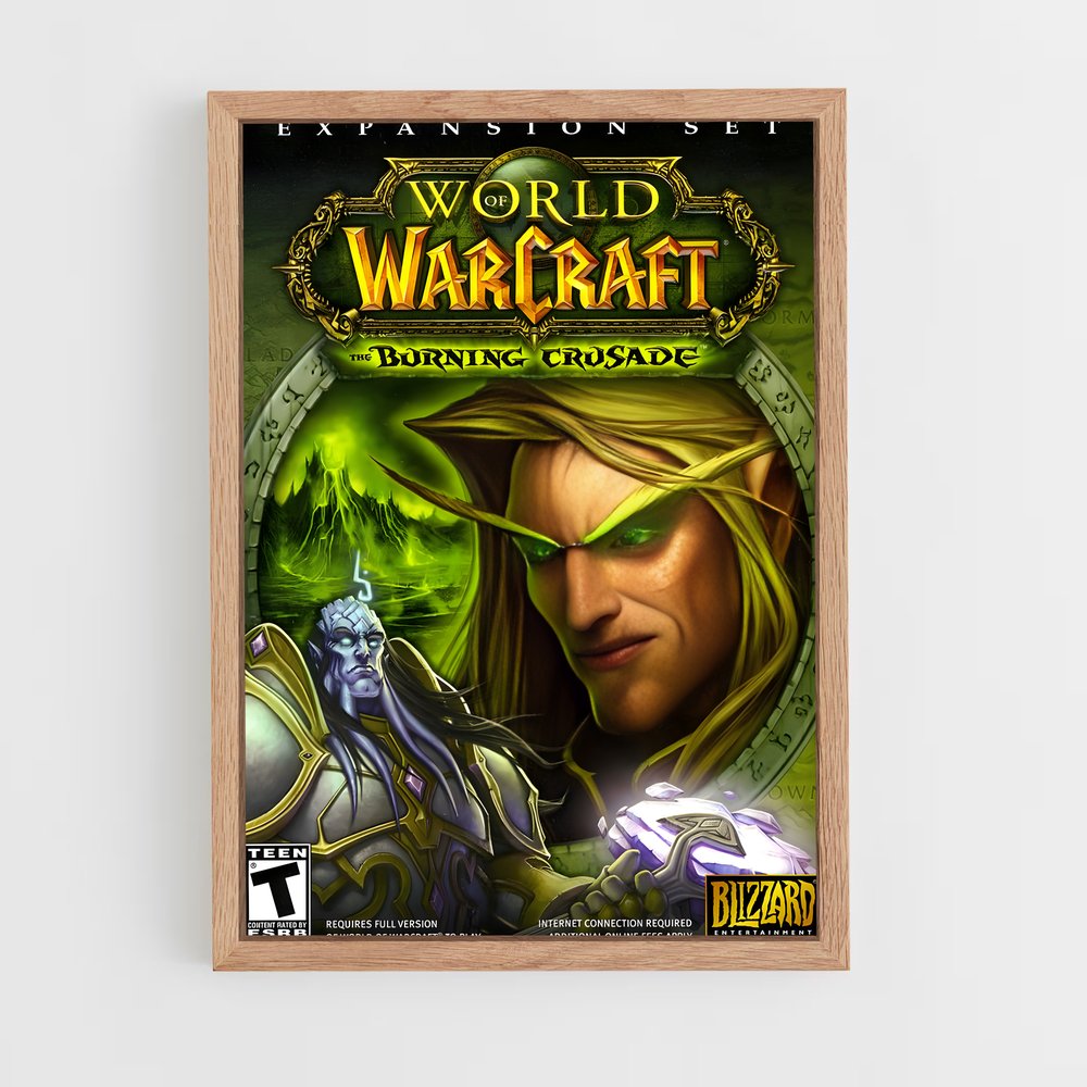 world-of-warcraft-1 cadre Bois clair