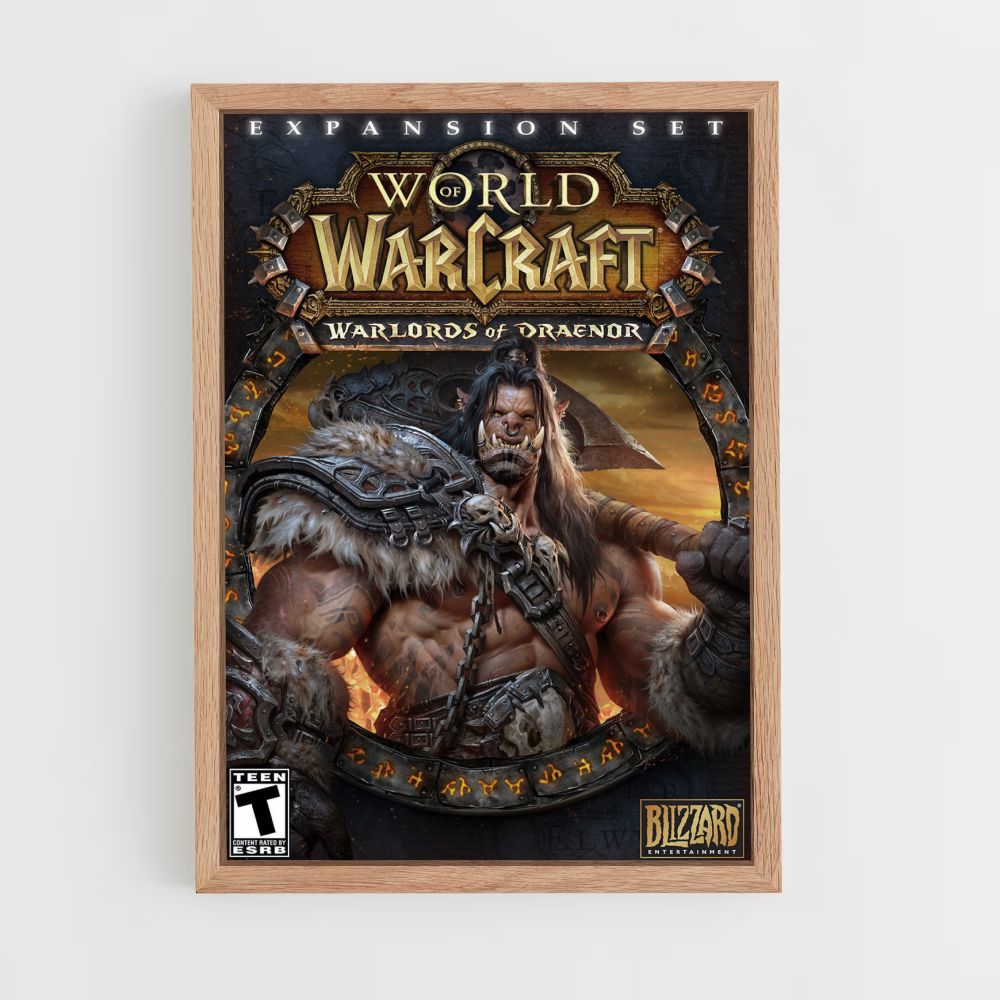 Póster World of Warcraft Señores de la Guerra de Draenor