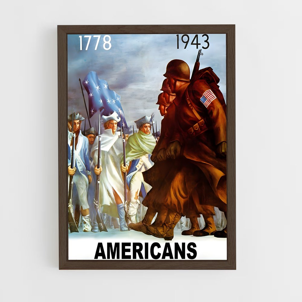 ww2-5 cadre Bois foncé