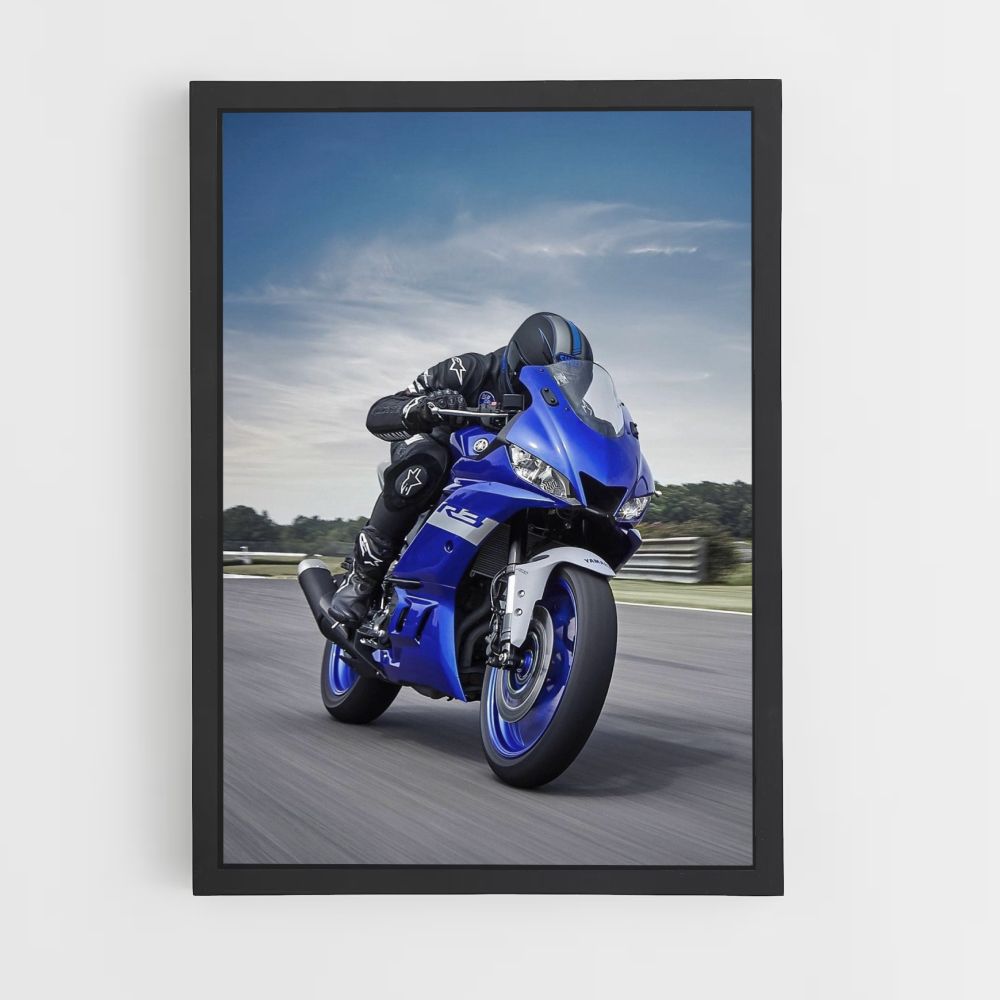 Póster Yamaha Azul