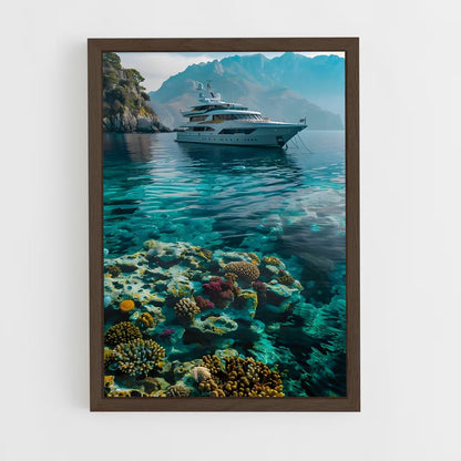 yatch-7 cadre Bois foncé