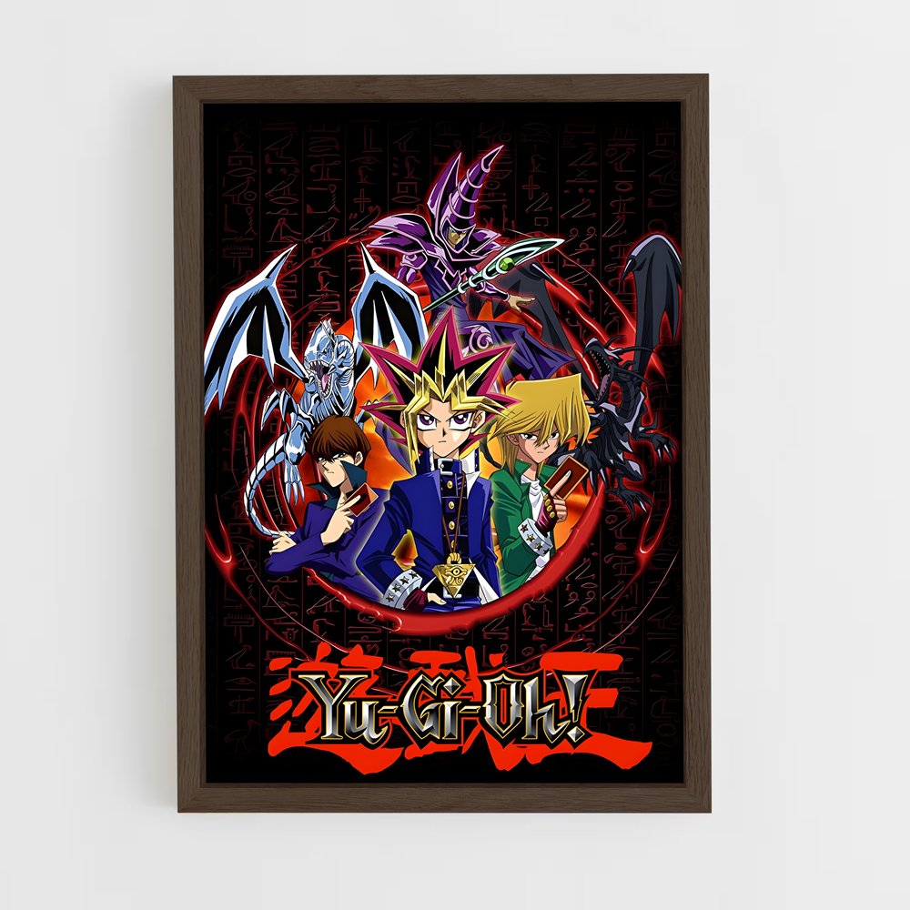 yu-gi-oh-9 cadre Bois foncé