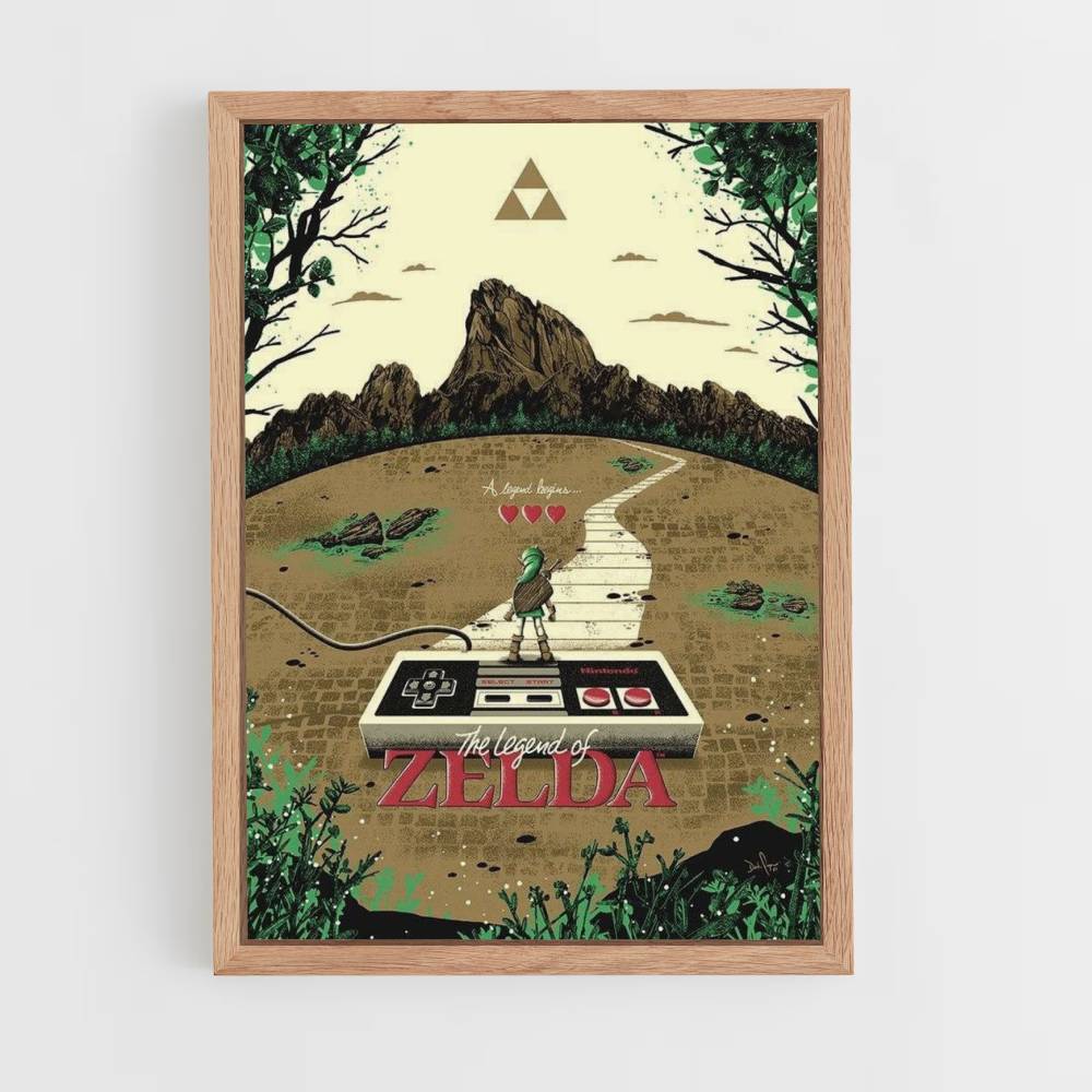 Póster Zelda NES