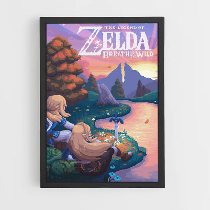 Póster Zelda Pixel Art