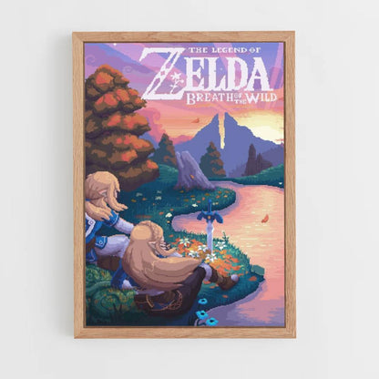 Póster Zelda Pixel Art