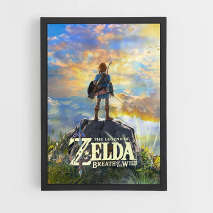 Póster Zelda Cielo Amarillo Azul