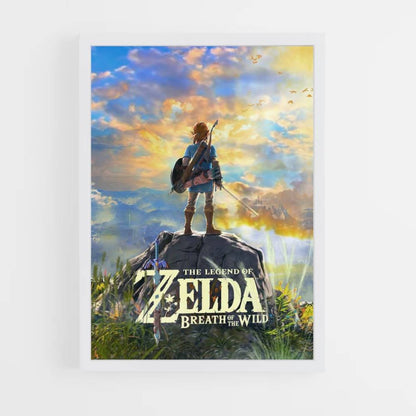 Póster Zelda Cielo Amarillo Azul