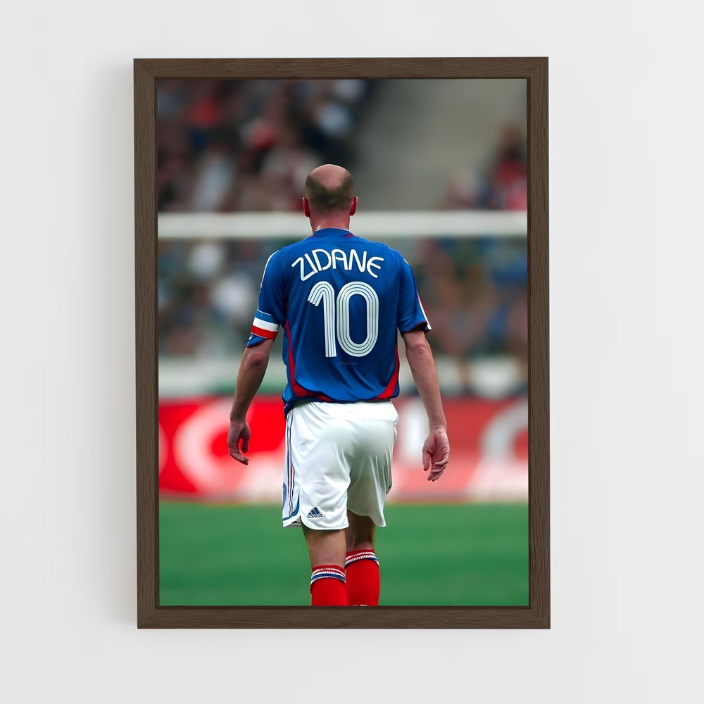 zidane-1 cadre Bois foncé