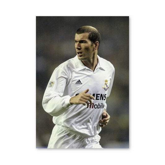 Cartel Zidane Blanco