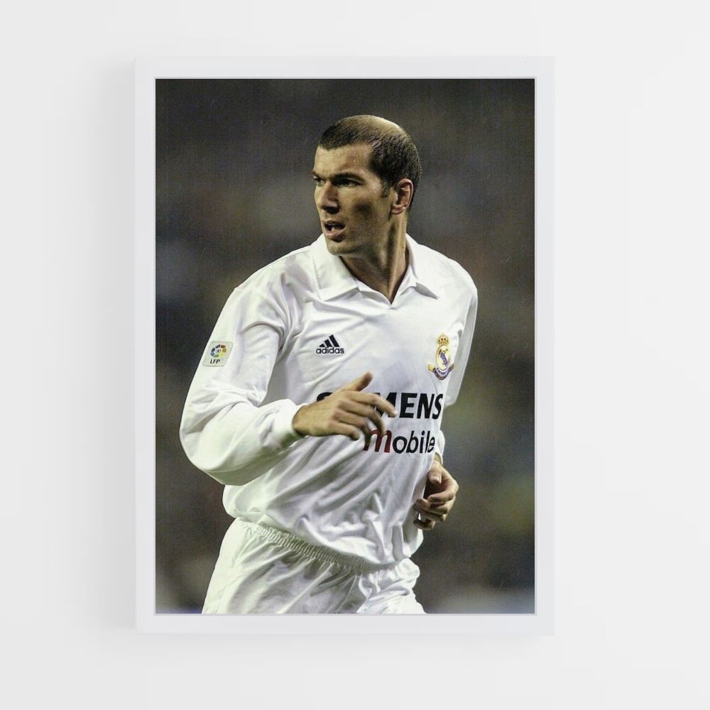 Cartel Zidane Blanco