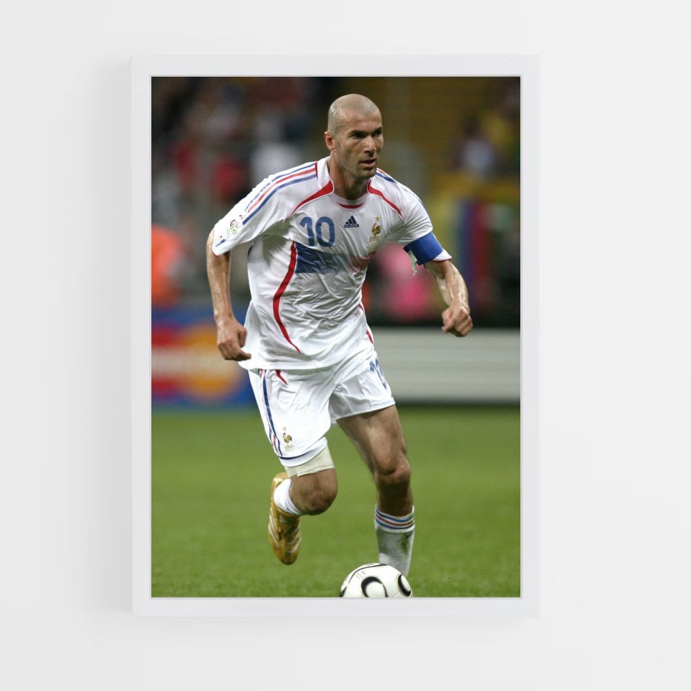 Cartel Zinedine Zidane Francia