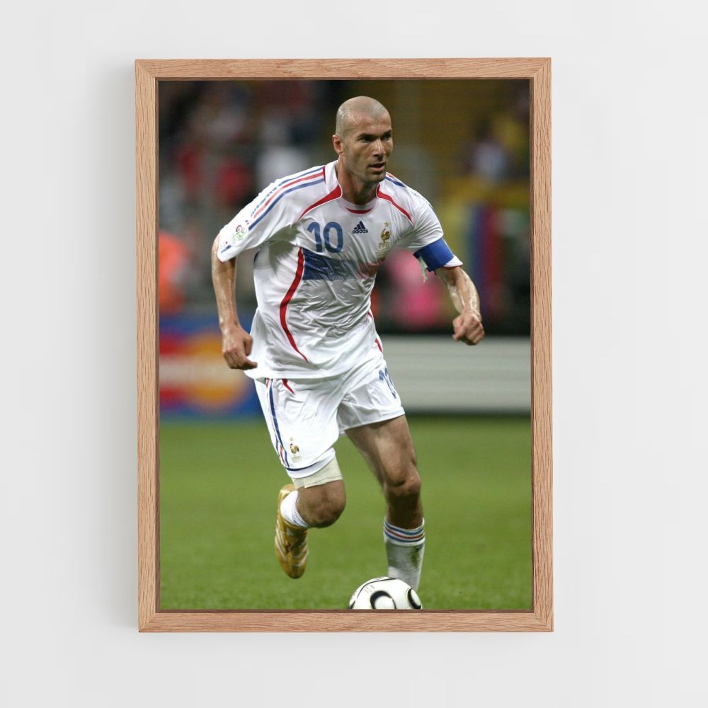 Cartel Zinedine Zidane Francia