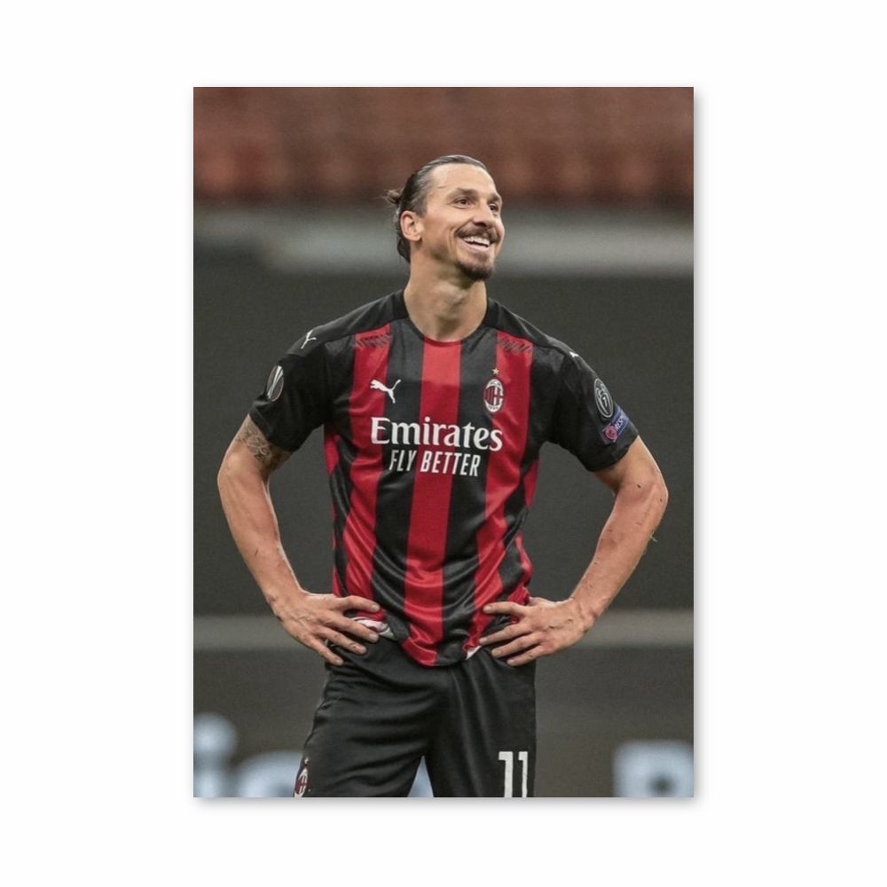 Póster Zlatan riendo