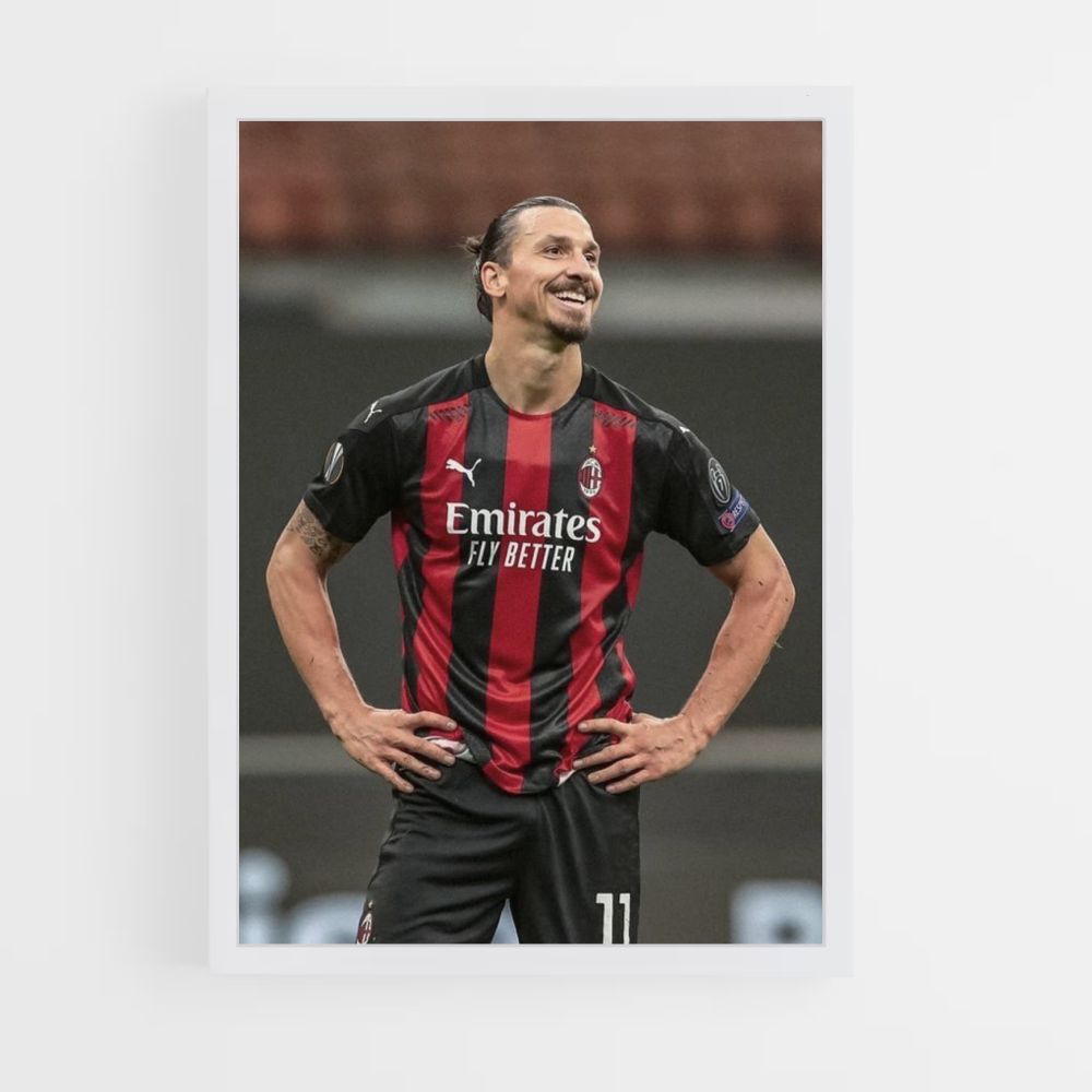 Póster Zlatan riendo