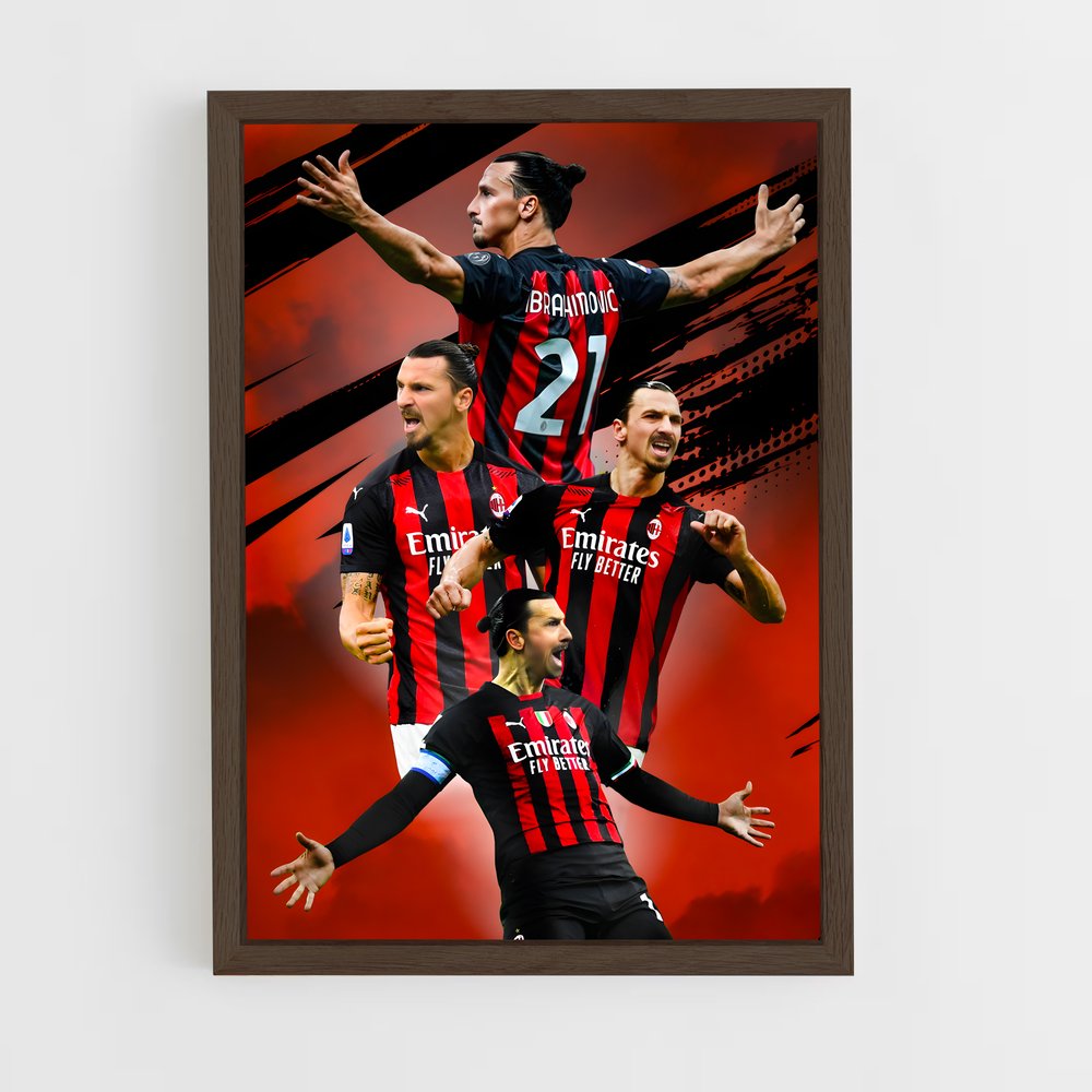 zlatan-8 cadre Bois foncé