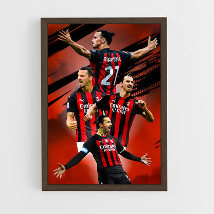 zlatan-8 cadre Bois foncé